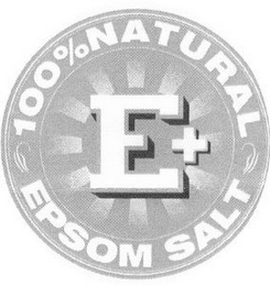 E+ 100% NATURAL EPSOM SALT logo