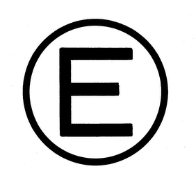 E logo