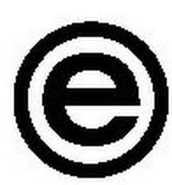 E logo