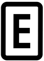 E logo