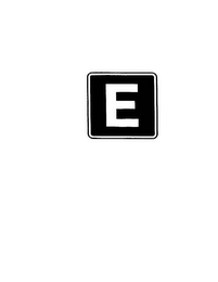 E logo