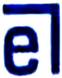 E logo