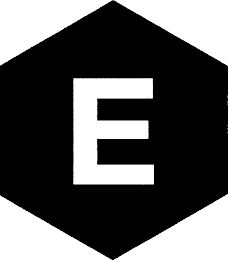E logo