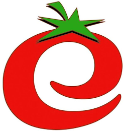 E logo
