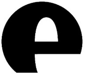 E logo