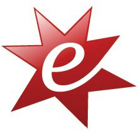 E logo