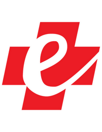 E logo