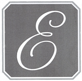 E logo