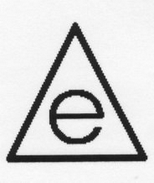 E logo