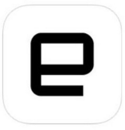 E logo