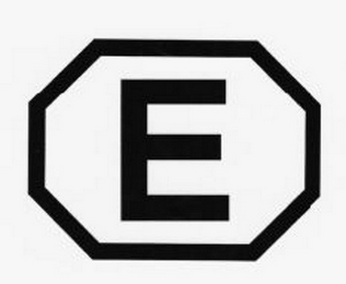 E logo