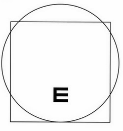 E logo