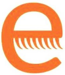 E logo