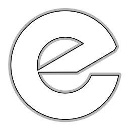 E logo