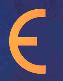 E logo