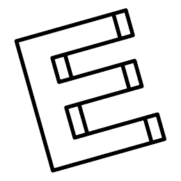 E logo