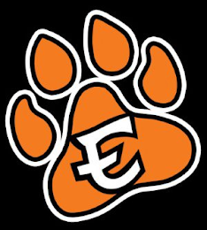 E logo