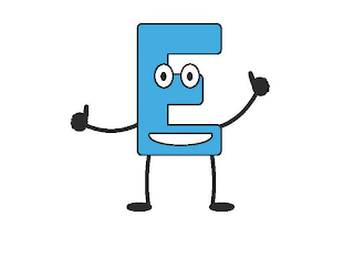 E logo