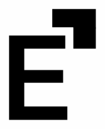 E logo