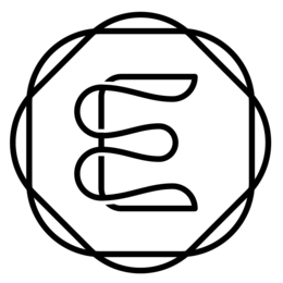 E logo