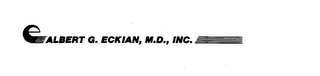 E ALBERT G. ECKIAN M.D., INC. logo
