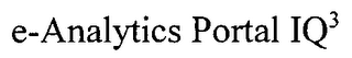 E-ANALYTICS PORTAL IQ3 logo
