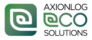 E AXIONLOG ECO SOLUTIONS logo