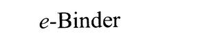 E-BINDER logo
