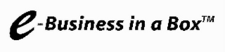 E-BUSINESS IN A BOX logo