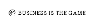 E BUSINESS IS THE GAME logo