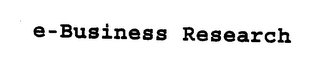 E-BUSINESS RESEARCH logo