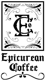 E C EPICUREAN COFFEE logo