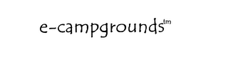 E-CAMPGROUNDS logo