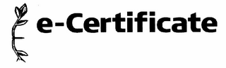 E-CERTIFICATE logo