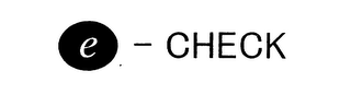 E - CHECK logo
