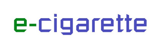 E-CIGARETTE logo