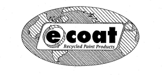 E COAT RECYCLED PAINT PRODUCTS logo
