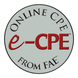 E-CPE ONLINE CPE SM FROM FAE logo