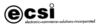 E CSI ELECTRONIC COMMERCE SOLUTION INCORPORATED logo