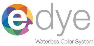 E DYE WATERLESS COLOR SYSTEM logo