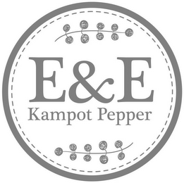 E & E KAMPOT PEPPER logo