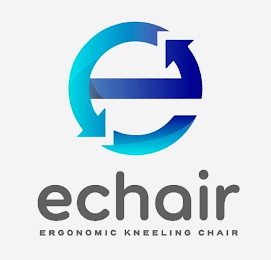 E ECHAIR ERGONOMIC KNEELING CHAIR logo