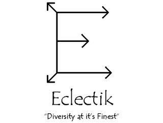 E ECLECTIK "DIVERSITY AT IT'S FINEST" logo