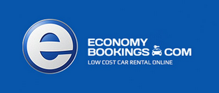 E ECONOMY BOOKINGS COM LOW COST CAR RENTAL ONLINE logo