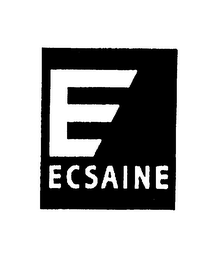 E ECSAINE logo