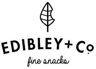 E EDIBLEY + CO. FINE SNACKS logo