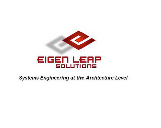 E EIGEN LEAP SOLUTIONS SYSTEMS ENGINEERING AT THE ARCHTECTURE LEVEL logo