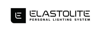 E ELASTOLITE PERSONAL LIGHTING SYSTEM logo
