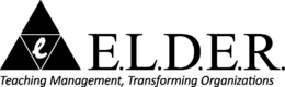 E E.L.D.E.R. TEACHING MANAGEMENT, TRANSFORMING ORGANIZATIONS logo
