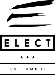 E ELECT EST. MMXIII logo